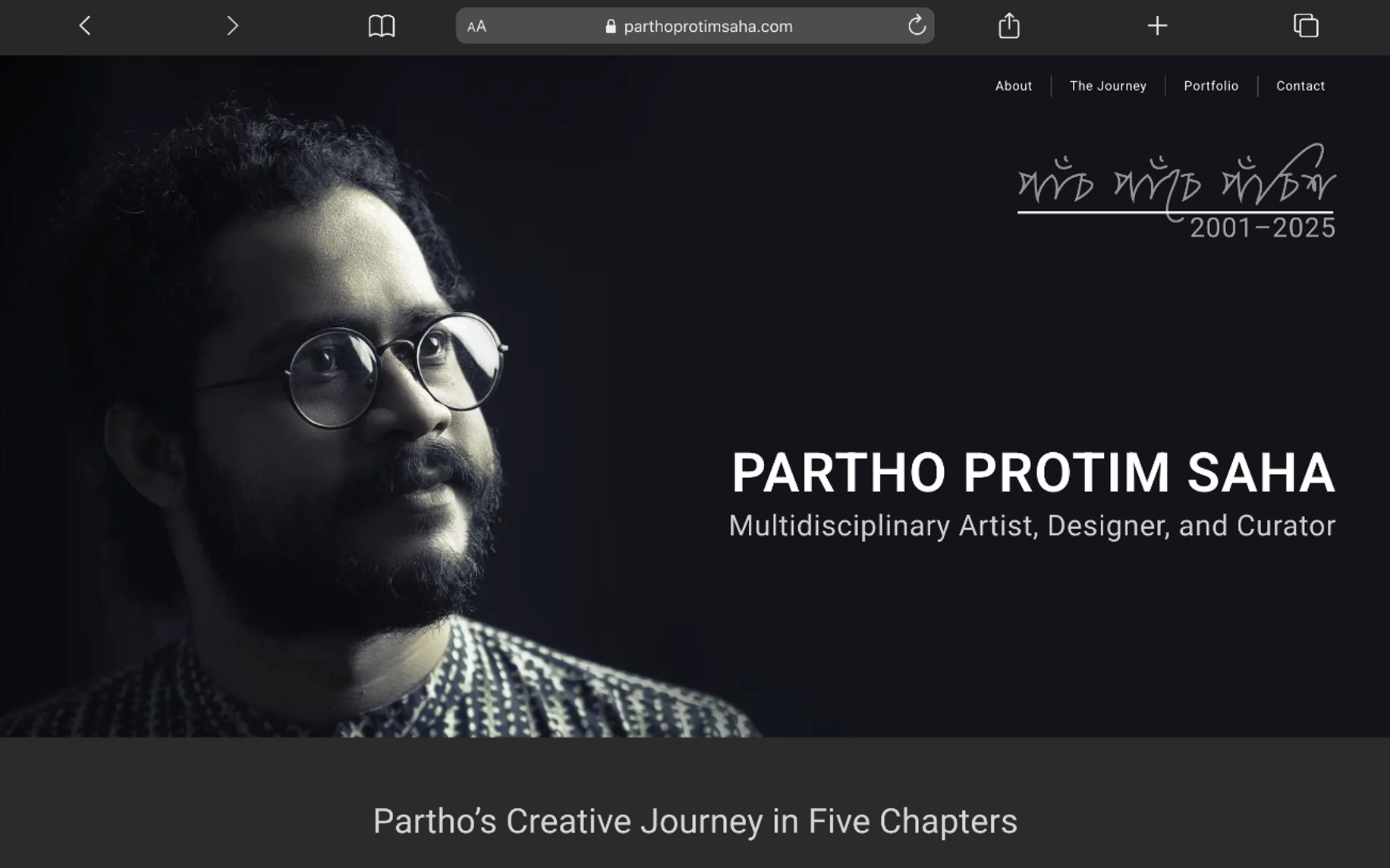 Partho Protim Saha Portfolio cover